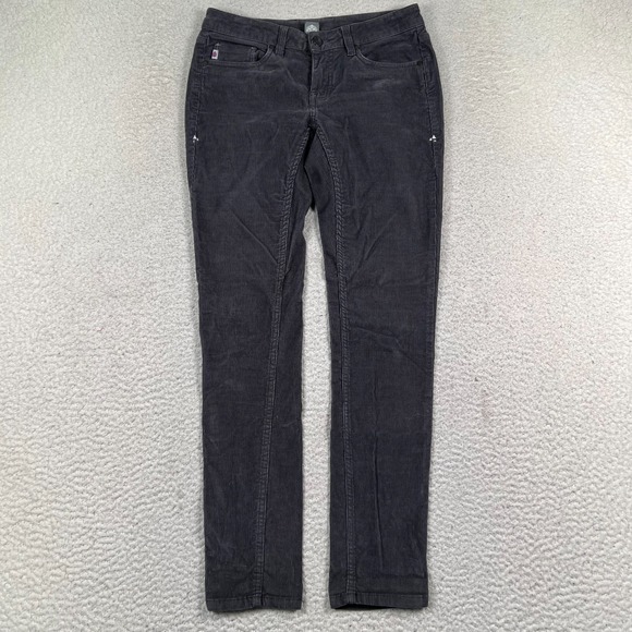 Stio Pants Women 4R Rivet Corduroy Mountain Stretch Charcoal Gray Outdoor Hiking - Picture 1 of 11